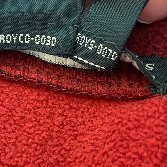 Royal Robbins long sleeve v-neck fleece pullover red large - Picture 14 of 15